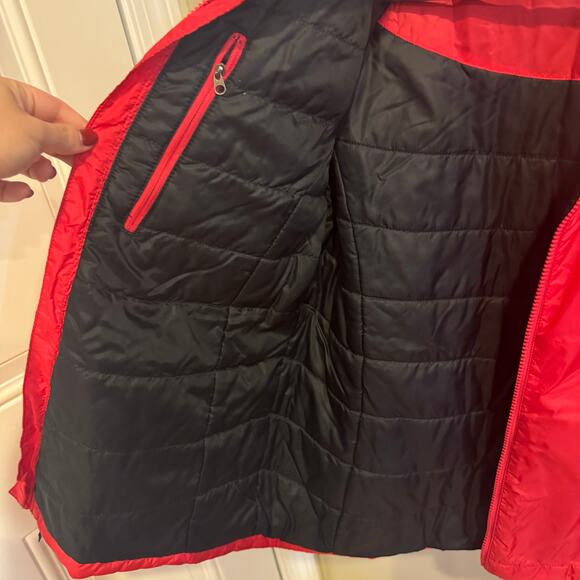 North Face Womens Coat Pink Lined Quilted Windbreaker Size Medium - Picture 5 of 6